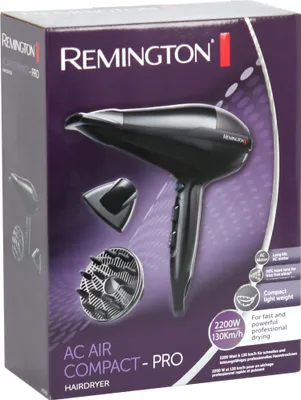 Zdjęcie produktu dla Remington AC5912, Prąd przemienny, Czarny, Monochromatyczny, 2200 W, 1 szt., 7 mm