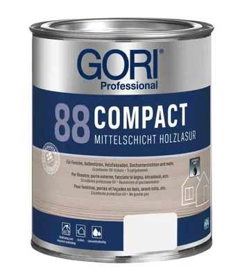 Produktbild von Gori 88 Compact-Lasur "Das Original" - Holzlasur Ebenholz 8893 2,5L