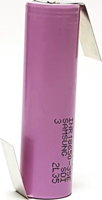 Produktbild von 1 x 18650 Akku Samsung INR18650-35E mind3400mAh/ 3,7V Li-ION / 3500mAh / Li-ion 3C / 10,5A Lötfahne Z