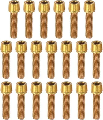 Obrázek produktu pro Šrouby M5x20 mm, zlatá barva, sada 20 ks
