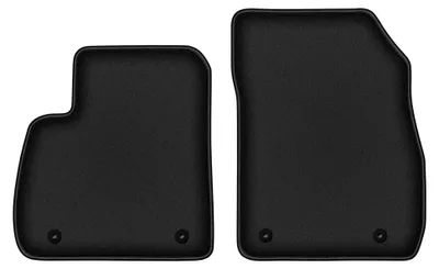 Image de Tapis avant en moquette pour Opel Zafira C 2012-2018 (monospace) – 2 pièces, noirs, sur mesure – Wielganizator DURBAN
