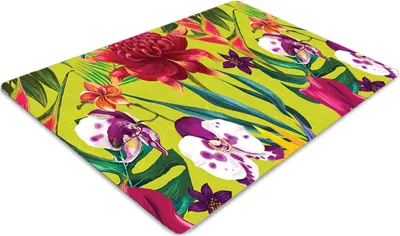 Produktbild von Stuhlunterlage Bürostuhlunterlage 120 cm x 90 cm Bodenmatte Bürostuhlunterlage - Gemalter Garten