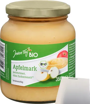 Produktbild von Jeden Tag  Apfelmark (370g Glas) + usy Block