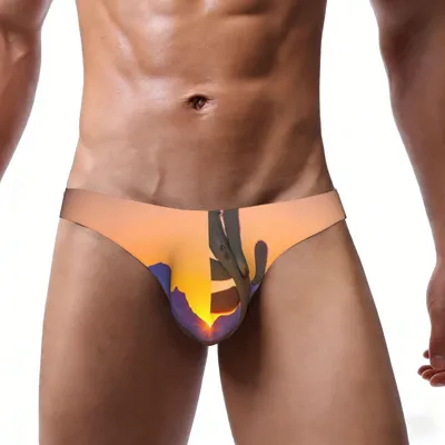 Imagen del producto de Ropa interior para hombre con estampado de cactus y desierto