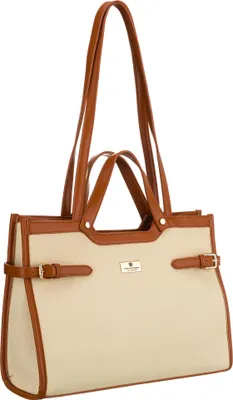 Obrázek produktu pro Peterson dámská kabelka shopper hnědo ecru 36 cm