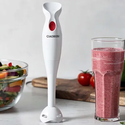 Zdjęcie produktu dla Avizar, ergonomiczny blender ręczny 300 W z ostrzem ze stali nierdzewnej, biały