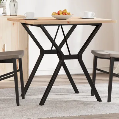 Produktbild von "2026 Promotion" Esstisch Y-Gestell 80x80x75,5 cm Massivholz Kiefer & Stahl - Esstische CC14162