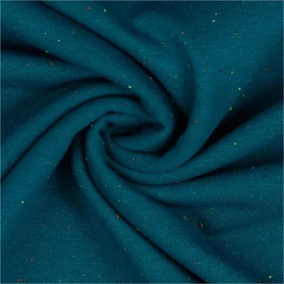 0,5m Sweat-Stoff Cosy Colours Meterware Oeko-Tex Sweatstoff Sweat petrol