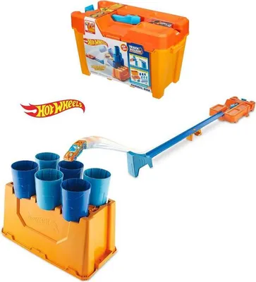 Produktbild von Hot Wheels Track Builder System Fässer-Stunt Box