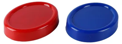 Magnetisches Nadelkissen 2er-Set rot+blau für Nadeln & Büroklammern
