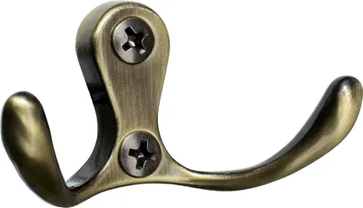 Produktbild von Garderobenhaken Kleiderhaken Haken Wandhaken 32 Patina 2-fach