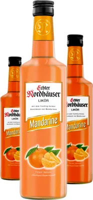 Produktbild von 3 x Nordbrand Echter Nordhäuser Mandarine Fruchtlikör
