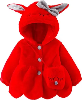 Produktbild von 80cm -Baby Mädchen Mäntel aus Baumwolle Frühlung Herbst Winter Karikatur Jacke mit Kapuze Kleinkinder Warm Kleidung Wattierte Jacke mit Dicker Pelzkapuze mit Schulranzen