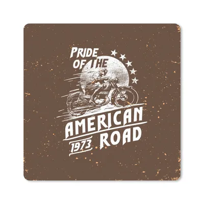 Produktbild von MuchoWow® Mauspad Mousepad Jahrgang - Motorrad - Design 20x20 cm - Mousepads - Maus Mat - Pad - Mausunterlage - Desk Mat - Bureauartikeln
