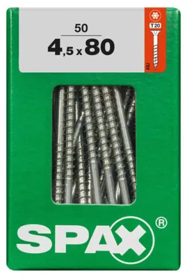 Produktbild von Spax Universalschrauben 4.5 x 80 mm TX 20 - 50 Stk.