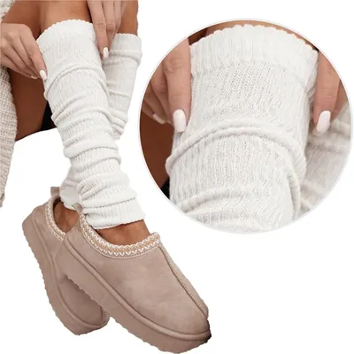 Produktbild von Leggings Milena Rippenmuster Beige für Frauen - Komfortabel und flexibel 37-41