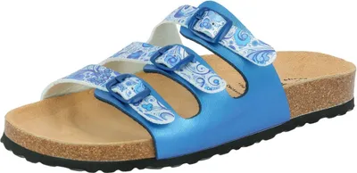Produktbild von Lico Bioline Pantolette Flower blau Gr. 39