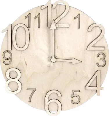 Produktbild von SOL-EXPERT Holzbausatz Wanduhr mit Uhrwerk
