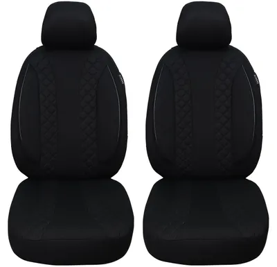 Productafbeelding van Autostoelenhoezen voor VW Passat, bouwjaar 1996-2005 – Beschermhoezen voor de bestuurders- en passagiersstoel, kleur zwart