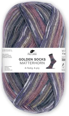Produktbild von Pro Lana Golden Socks MATTERHORN 100 g 4-fach Sockenwolle mit Farbverlauf Farbe 450.11