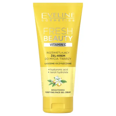 Obrázok produktu pre Eveline Cosmetics Fresh Beauty Rozświetlający żel-krem do mycia twarzy z witaminą C, 150ml