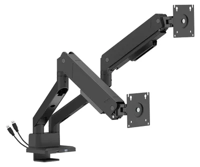 Obrázok produktu pre Dvojitý držiak na monitor Spacetronik SPAG123 LIFTMAX 35 palcov 13kg s USB portmi