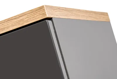 Image de Meuble sous-vasque suspendu 60cm avec miroir pour salle de bain