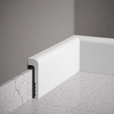 Produktbild von PROVISTON | Sockelleiste | 22 x 110 x 2000 mm | Satin Weiß | Fußleiste | Abdeckleiste | Klassisch | Hochwertig | Robust | Langlebig | 1 Stück