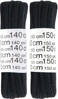 Obrázok produktu pre Trekingové šnúrky "2 páry" - Schuhriemen - Schwarz - 140cm/150cm - flach