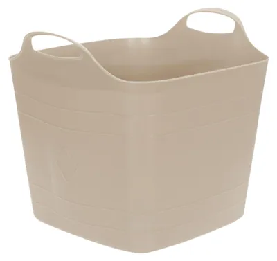 Produktbild von Excellent Houseware Flexible Wanne / Eimer - beige - 25 l - Kunststoff - 40 x 35 cm