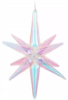 Immagine prodotto di Palloncino in foil con stella 3D iridescente da 70 cm