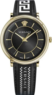 Zdjęcie produktu dla Versace VE5A01921 V-Circle Greca Edition złoty czarny biały zegarek męski NOWOŚĆ