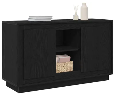 Produktbild von vidaXL Sideboard Schwarz Eichen-Optik 102 x 35 x 60 cm Holzwerkstoff