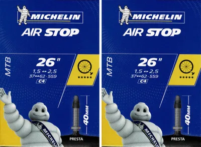 Produktbild von MICHELIN 804156, Presta-Ventil, 26", 38 - 55,9 mm, Schwarz, 55 mm, 75 mm