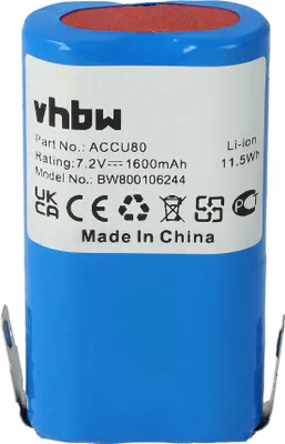 Produktbild von vhbw Akku kompatibel mit Gardena Accu80 8803, Accu80 8824 Grasschere, Strauchschere Heckenschere Gartengeräte (1600mAh 7,2V Li-Ion)