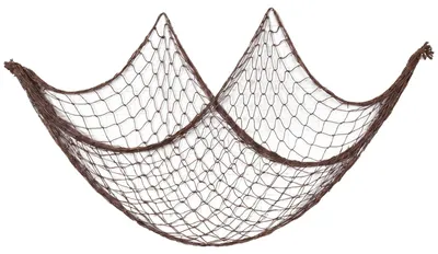 Fischernetz-Deko 1x2 m, braun, für nautische Partys
