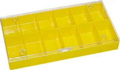 Produktbild von Sortimentkasten H2, farbig stapelbar, 12 Fächer
