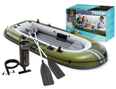 Obrázok produktu pre Nafukovací pontón Seahawk 3 pre 3 osoby, s pumpou a 2 veslami, INTEX 66333