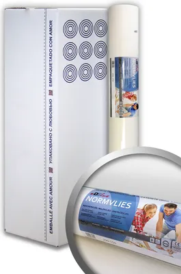 Produktbild von Hladké vliesové plátno Normvlies 299-150-6 150 g/m2 bílá 75 m2