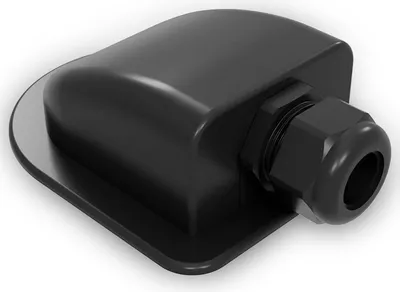 Productafbeelding van Offgridtec 1-wegs zonnepaneelkabel met dakdoorvoer, geschikt voor kabeldiameters van 13 mm tot 18 mm, wit