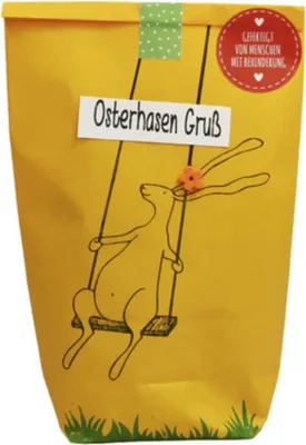 Produktbild von Osterhase Ostern Geschenk im sonnigem Gelb