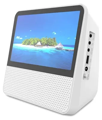 Image de Lecteur DVD portable - Lecteur vidéo - Bluetooth 5.1 - Compatible CD/VCD - Pour la maison et l'apprentissage des enfants - Sans adaptateur secteur