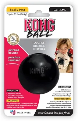 Image de Kong Extreme balle en caoutchouc noir