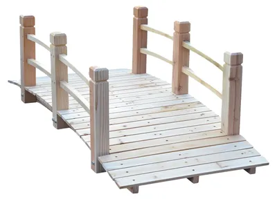Produktbild von Gartenfußbrücke, elegantes Design, hohe Tragfähigkeit, Beige