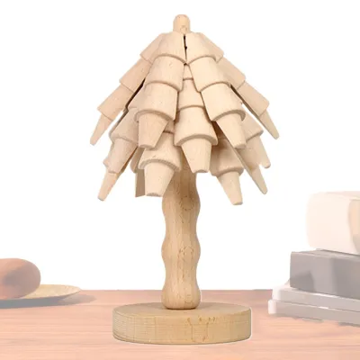 Image de Sous-verres en bois en forme d'arbre pour tables