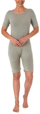 Obrázek produktu pro Kojící body s krátkým rukávem - UNI - s diagonálním zipem na zádech - 64612 ; šedá , XXL