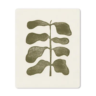 Produktbild von MuchoWow® Mauspad Mousepad Pflanze - Grün - Pastell - Blume 19x23 cm - Mousepads - Maus Mat - Pad - Mausunterlage - Mauspads - Spielen