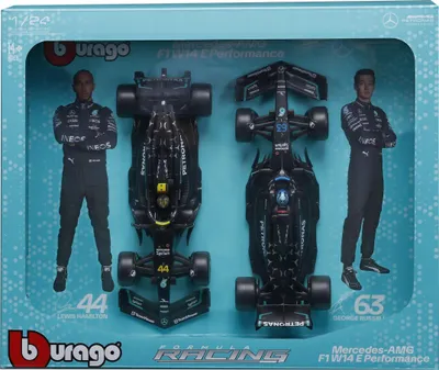 Obrázek produktu pro Bburago Model 1:24 Mercedes AMG W14 Hamilton Russell zestaw bolidów F1 18-28062