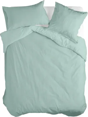 Produktbild von Basic Bettbezug Minze 135 x 200 cm 100% Baumwolle Hergestellt in Europa