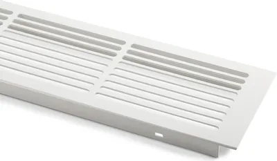 Produktbild von Lüftungsgitter Aluminium 500 x 86 mm Stegblech Gitter weiß lackiert